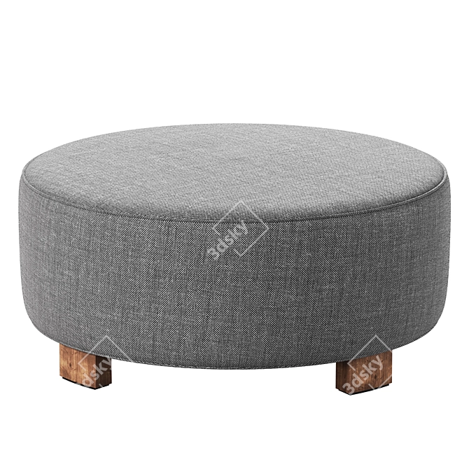 Luxury Carlu Ottoman 3D Model 3D model image 1