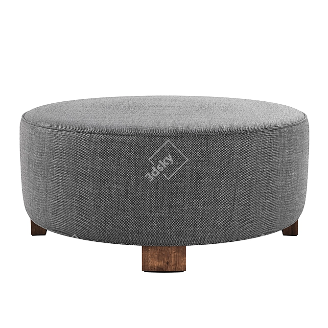 Luxury Carlu Ottoman 3D Model 3D model image 3