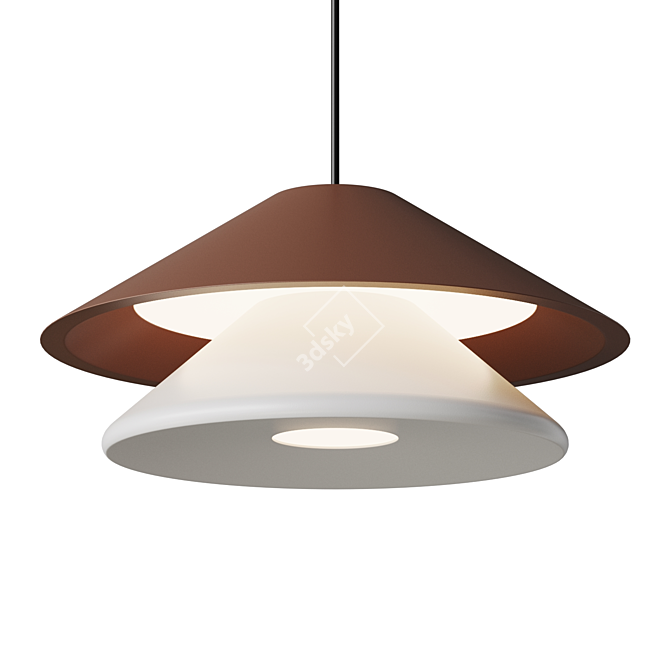 Conical LED Lamp TANELI 3D model image 1