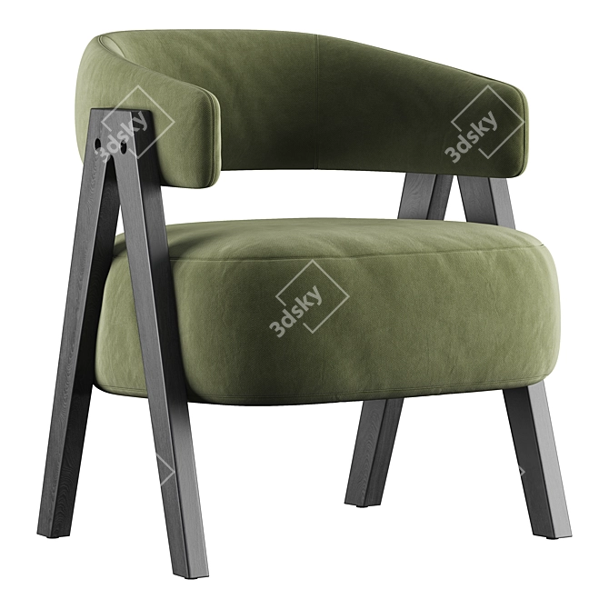 Modern Elegant Loai Armchair 3D 3D model image 1