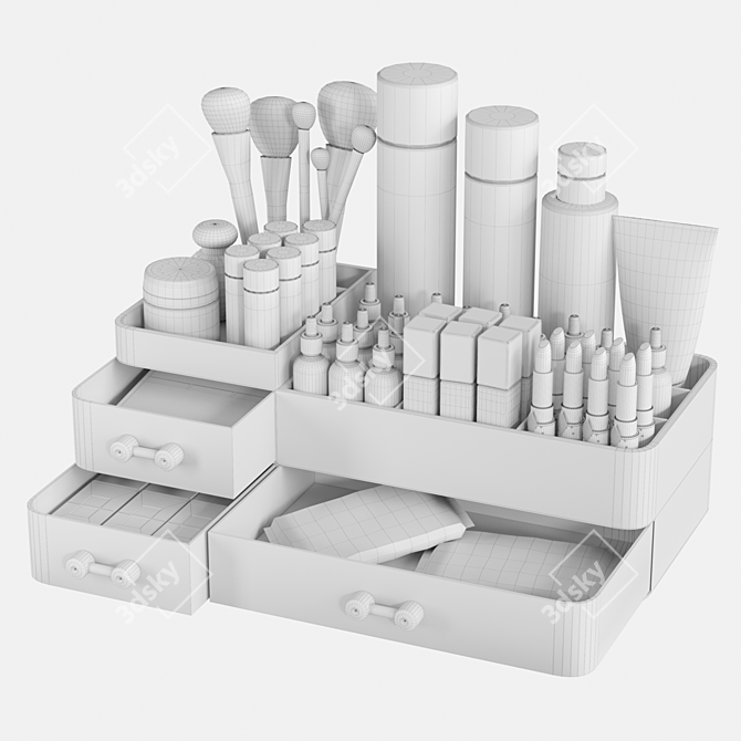  Beauty Salon Cosmetics Set 3D model image 2