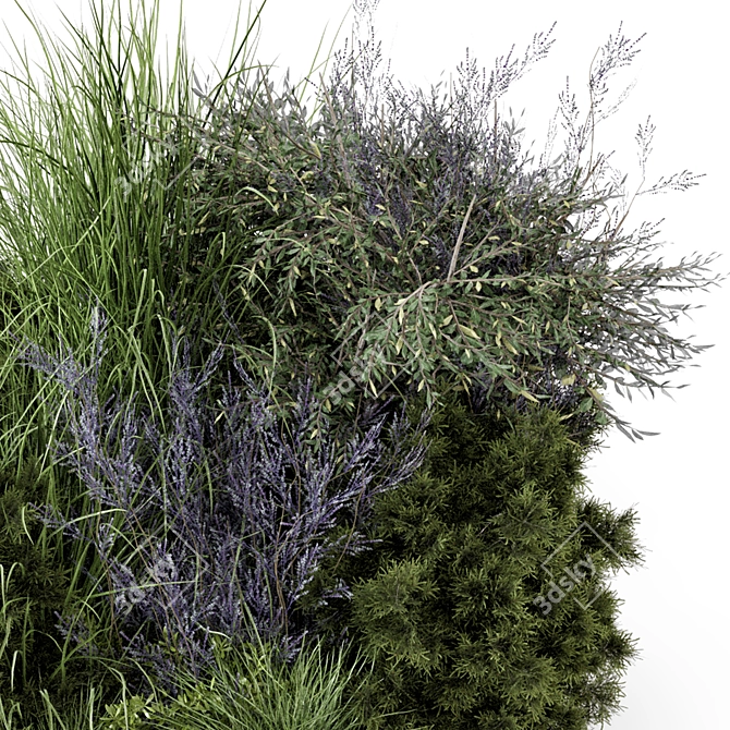Outdoor Bush Set 3D Models 3D model image 5