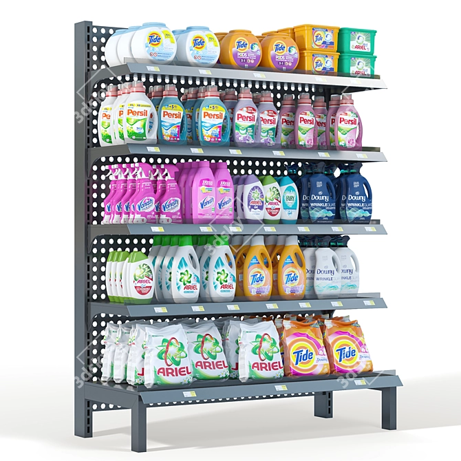 Detergent Display Stand Set 3D model image 2