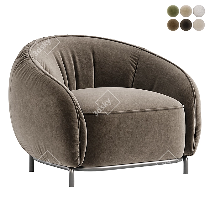 Modern Relik SHERTH Armchair 2015 3D model image 1