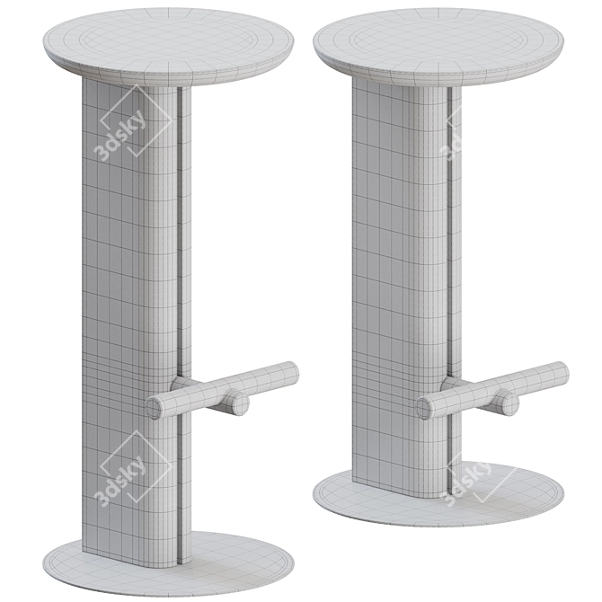 Ross Gardam Rook Stool Trio 3D model image 4