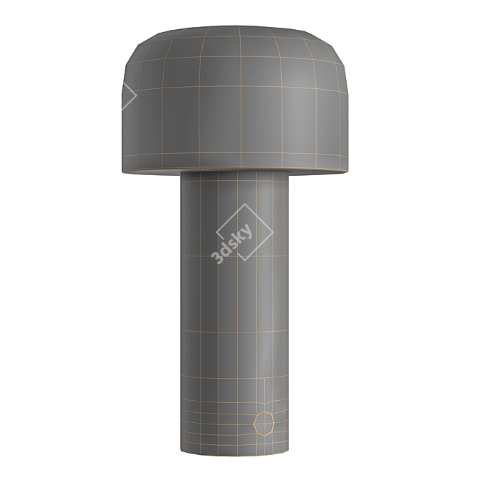 Portable Rechargeable Bellhop Table Lamp 3D model image 7