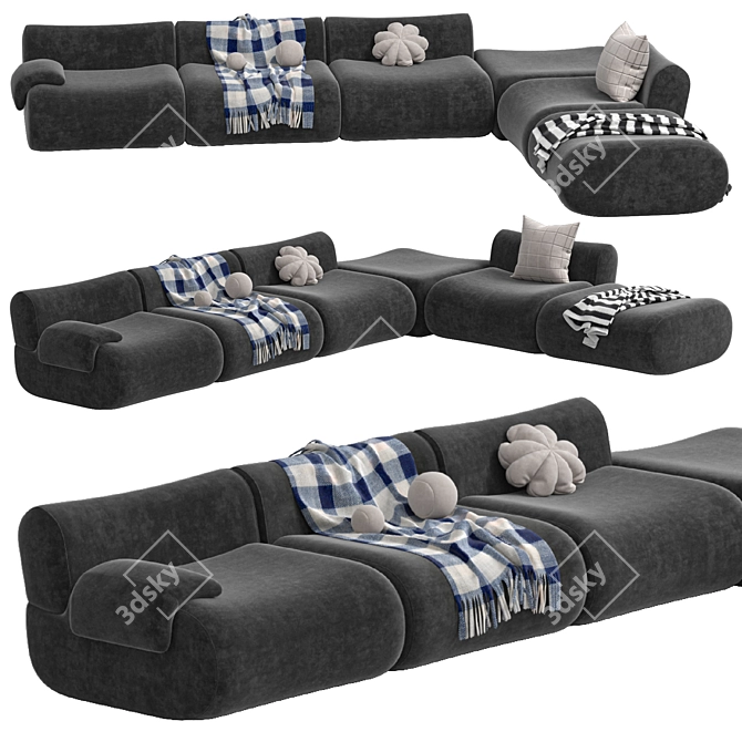 Modular Lemmy Sofa by Jardan 3D model image 4