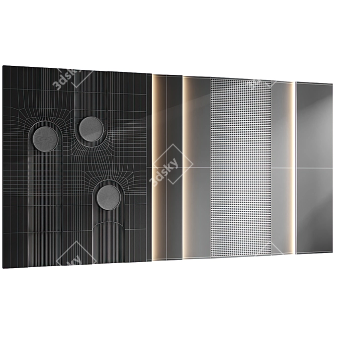 Large Wall Panel Export Model 3D model image 2