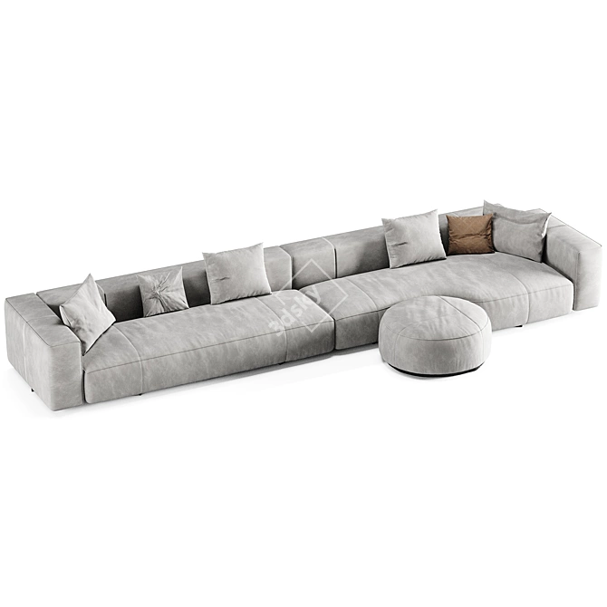 Modern Yves Sofa Minotti 2015 3D model image 4