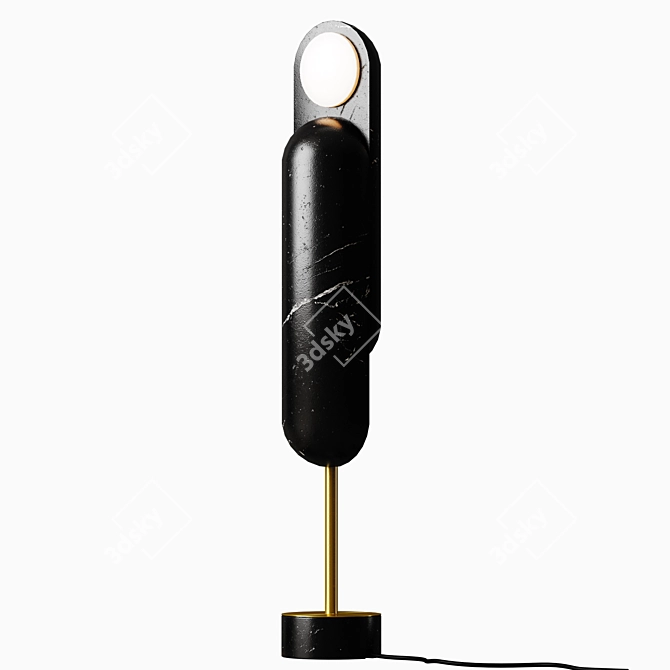 Dan Yeffet Offset LED Lamp 3D model image 1