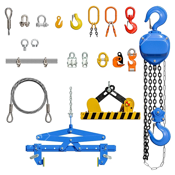 High-Quality Lifting Equipment Model 3D model image 1