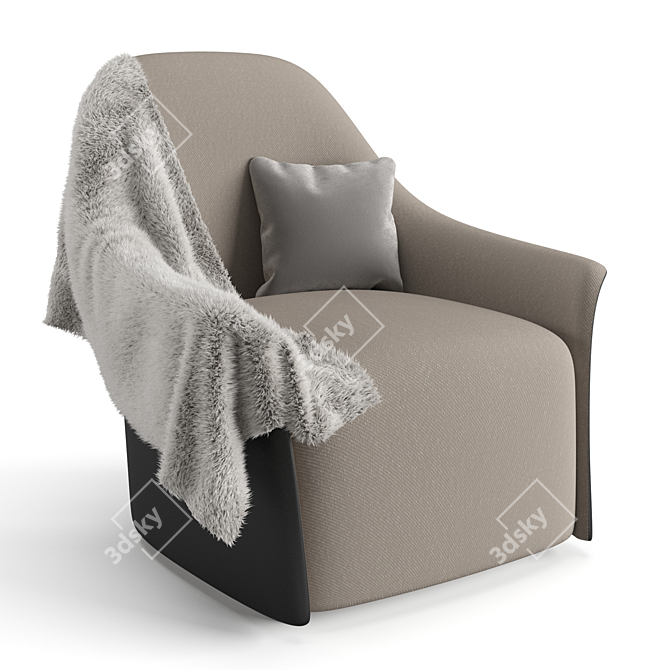 Luxurious Trussardi Casa Armchair 3D model image 7