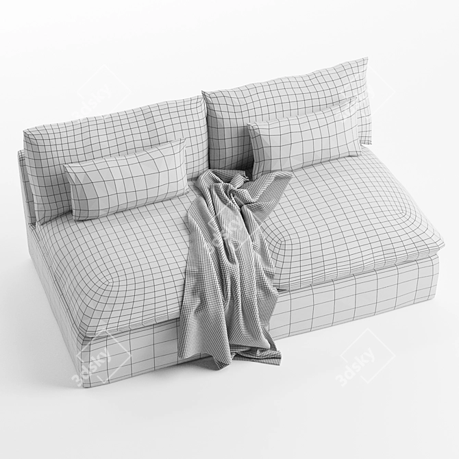 Cozy Contemporary ARIA Sofa 3D model image 7