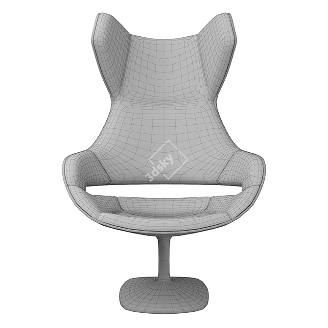 Sleek Zanotta Evolution Armchair 3D model image 5