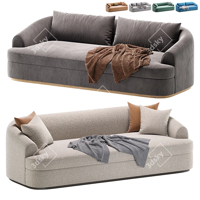 Elegance in Design: Sofa DINAN 3D model image 1