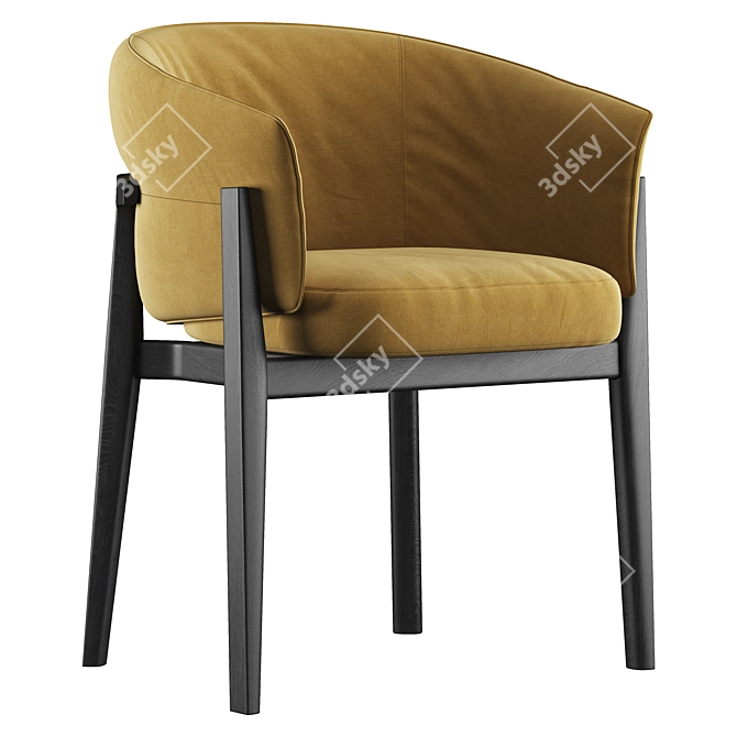 Modern Leopold Chair: 2015 Polygons 3D model image 1