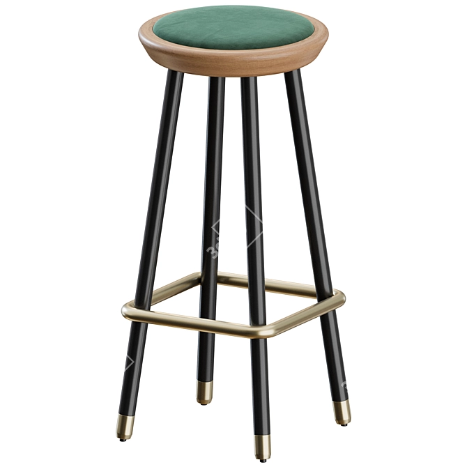 Modern Drop Stools Set by Topos Workshop 3D model image 9