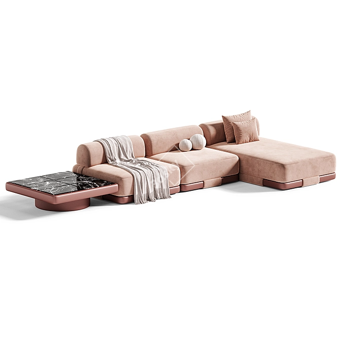 INSULA Modular Sofa: Chic Comfort 3D model image 2