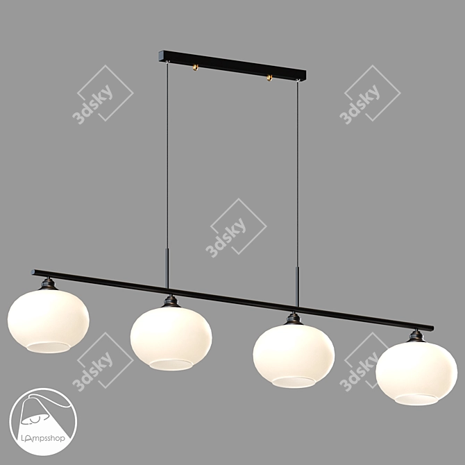 Modern Pendant Munich Ceiling Lamp 3D model image 1