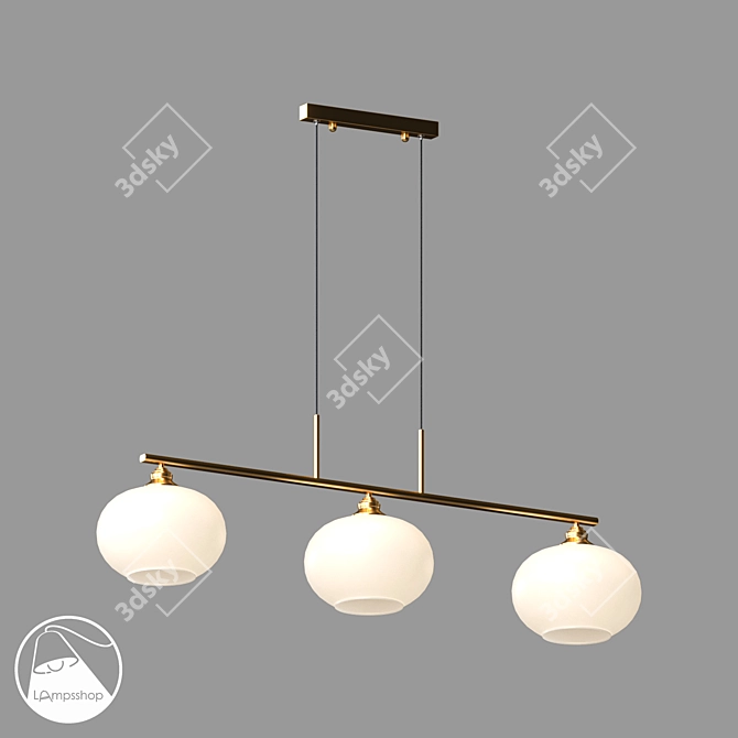 Modern Pendant Munich Ceiling Lamp 3D model image 3