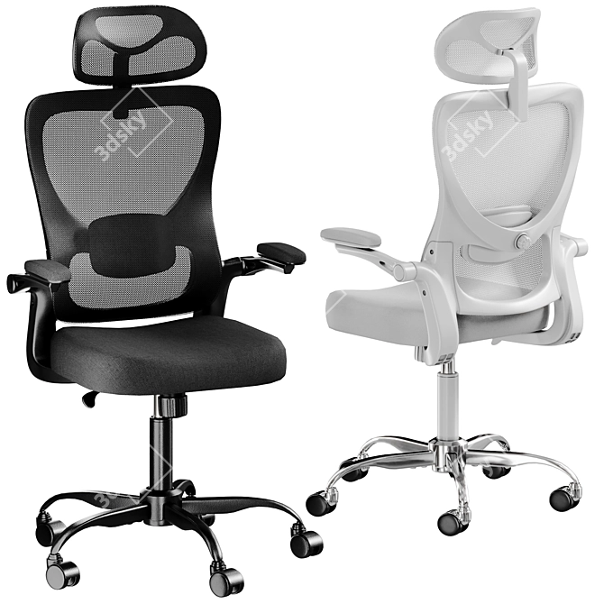 Ergonomic Marsail Office Chair 3D model image 1