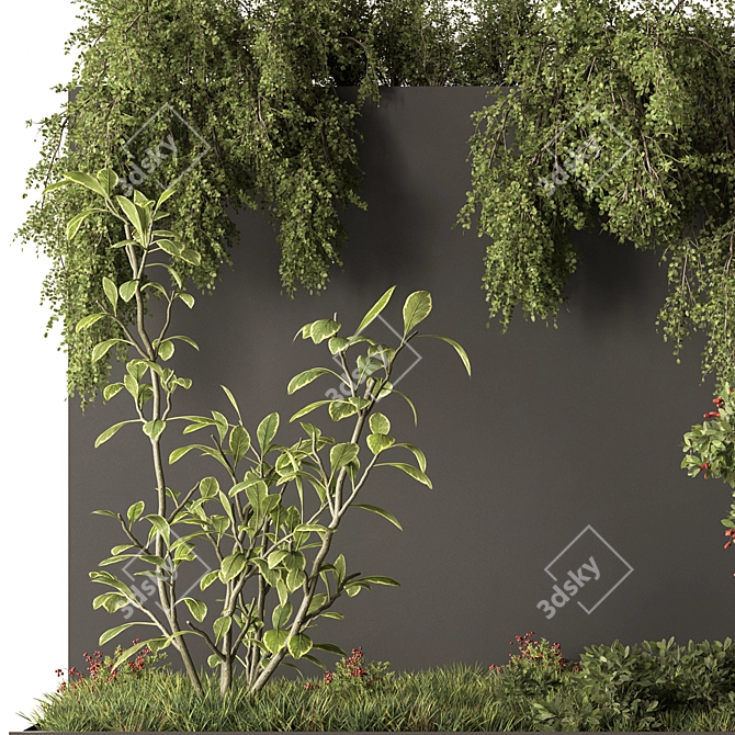 Outdoor Plant Box Set 3D model image 3