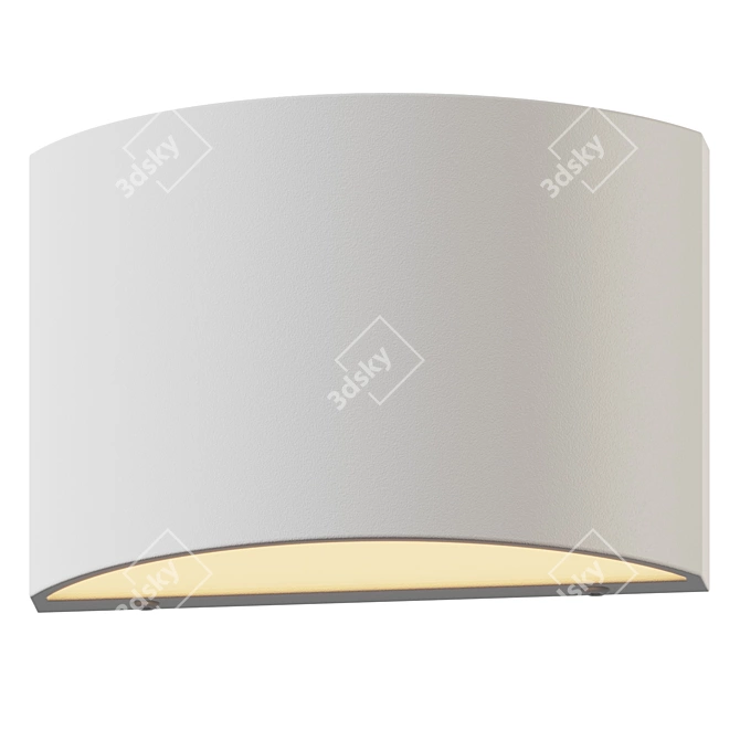 Sleek LED Outdoor Wall Light 3D model image 2