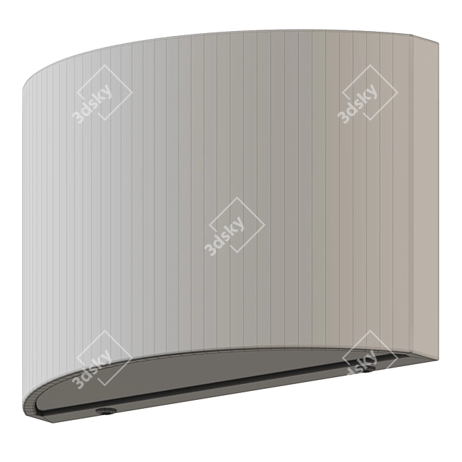 Sleek LED Outdoor Wall Light 3D model image 5