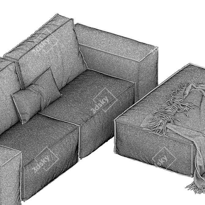 Modern Designer Sofa for Stylish Interiors 3D model image 3