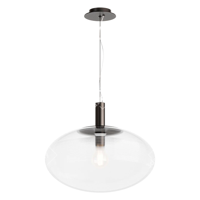 Elegant Perlas Pendant Light Fixture 3D model image 1