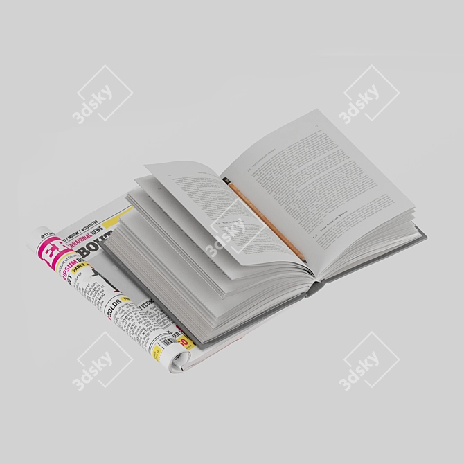  Unveiled Books Collection 3D model image 2