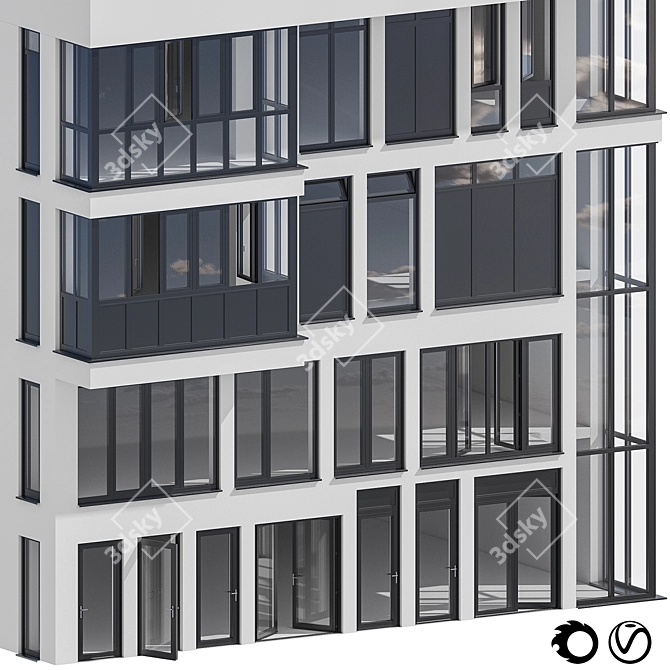 Reynaers Masterline 10: Versatile Window Kit 3D model image 5