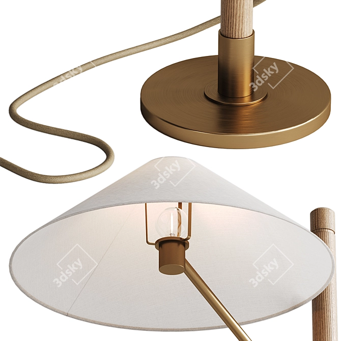 Elegant Devon Table Lamp Offer 3D model image 4