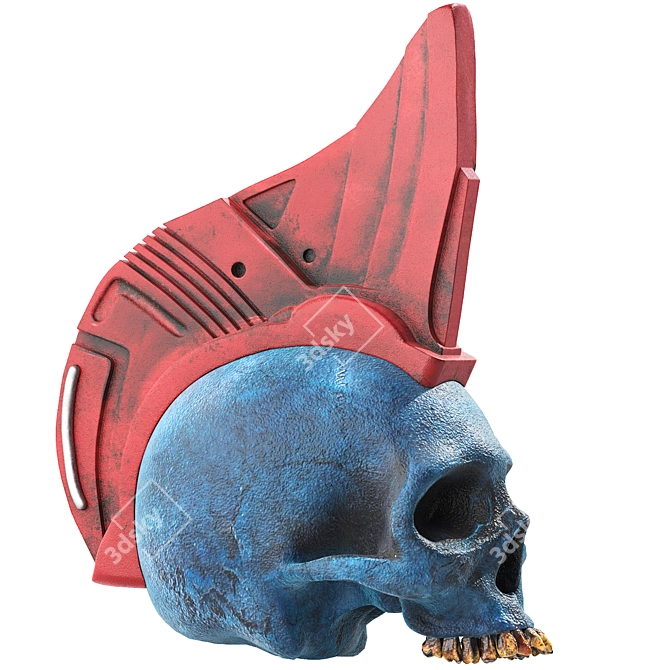 Sci-Fi Yondu Skull 3D Model 3D model image 2