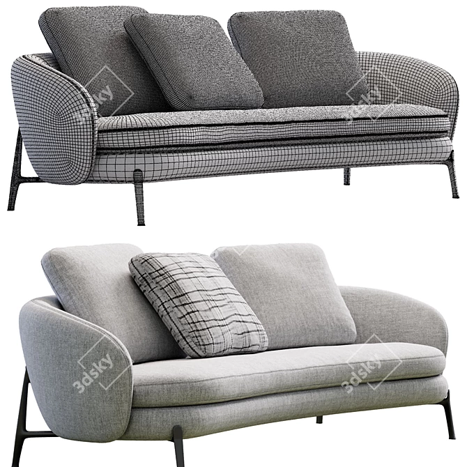 Modern Orbis Sofa: Poliform Elegance 3D model image 5