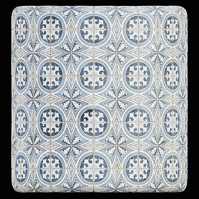 PBR Seamless Ceramic Tile Texture 3D model image 2