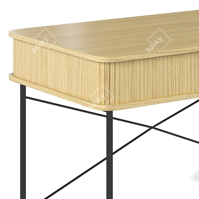 Riko Wood Console for Divan 3D model image 3