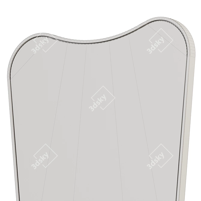 Bellona Gold Wall Mirror 3D model image 6