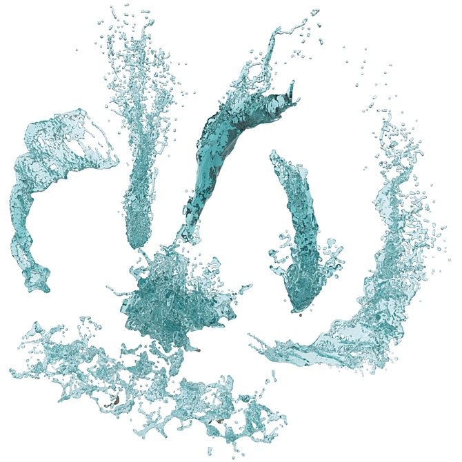 7 Water Splashes Vol. 3 3D model image 1