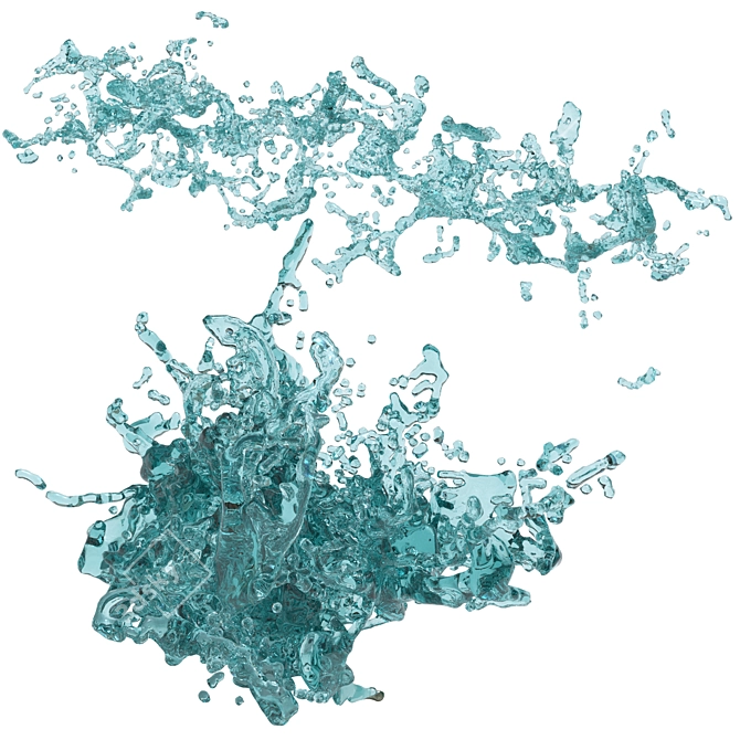 7 Water Splashes Vol. 3 3D model image 3