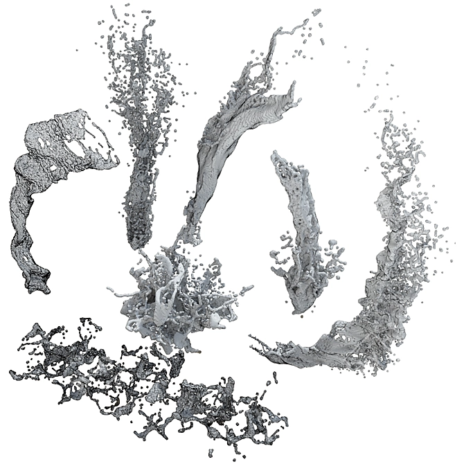 7 Water Splashes Vol. 3 3D model image 7