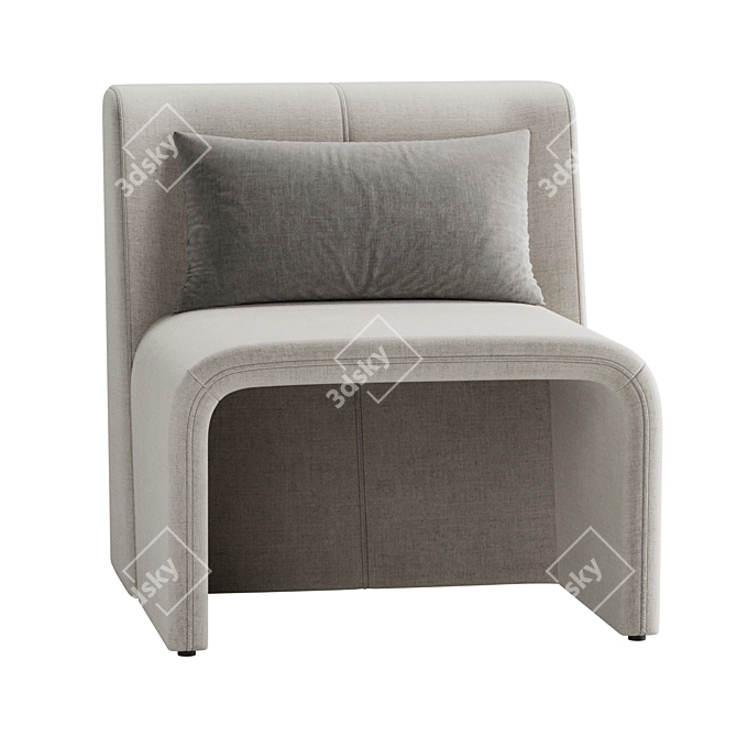 Luxurious Legacy Armchair: Timeless Elegance 3D model image 3