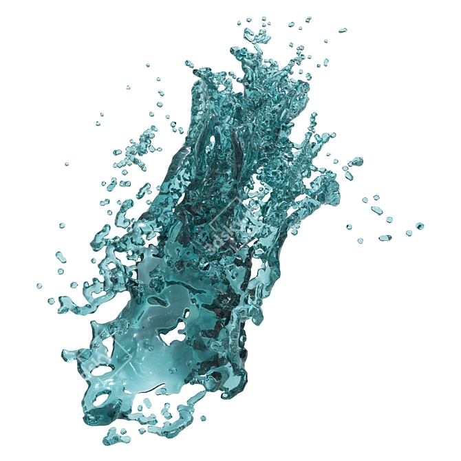 7 Water Splash vol 4 3D model image 2