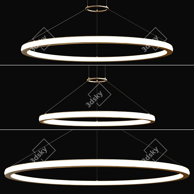 LUNA LED Pendant in Various Sizes 3D model image 3