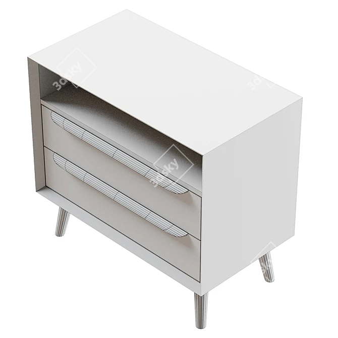  Modern UV-Wrapped Nightstand Furniture 3D model image 6