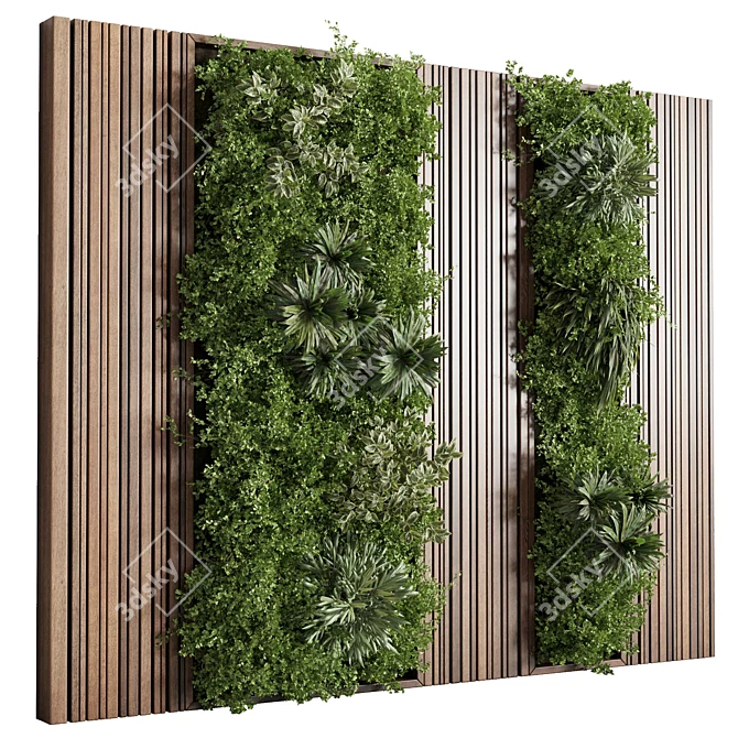 Corona Vertical Green Wall Display 3D model image 2