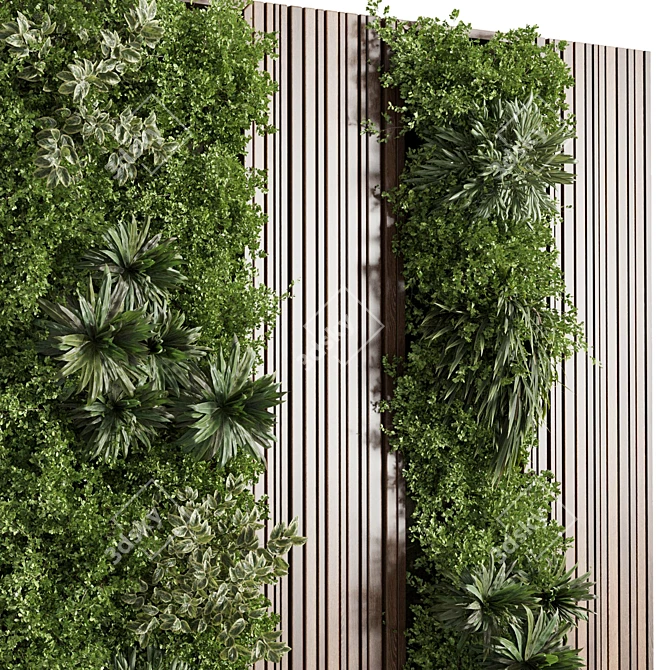 Corona Vertical Green Wall Display 3D model image 5