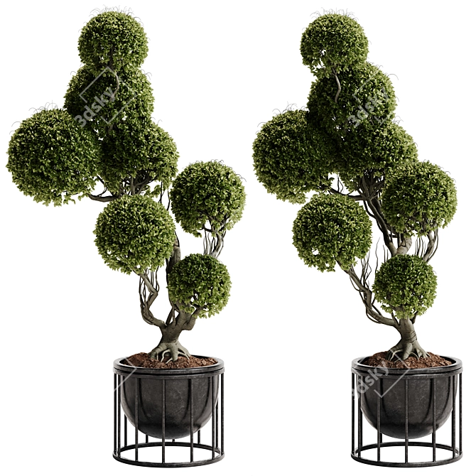 TurboSmooth Topiary Plant 30 3D model image 7