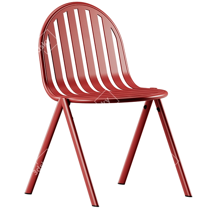 Babel D Melik Stackable Steel Chair 3D model image 5