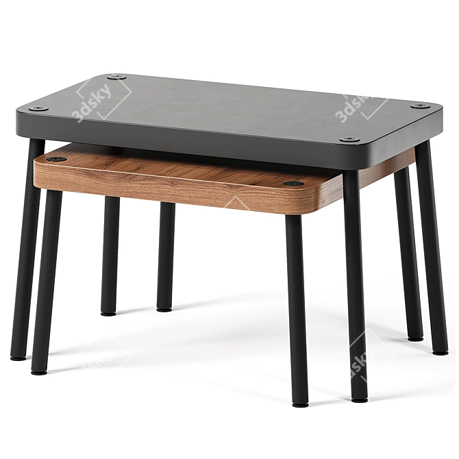  Scandinavian Style Coffee Tables 3D model image 1